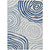 8' X 10' Ivory And Navy Blue Abstract Washable Indoor Outdoor Area Rug