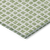 10' X 14' Artichoke Green And Ivory Geometric Washable Indoor Outdoor Area Rug