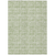 10' X 14' Artichoke Green And Ivory Geometric Washable Indoor Outdoor Area Rug