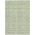10' X 14' Artichoke Green And Ivory Geometric Washable Indoor Outdoor Area Rug