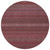 8' Round Merlot Round Striped Washable Non Skid Indoor Outdoor Area Rug