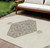 10' X 14' Ivory Beige And Gray Oriental Washable Indoor Outdoor Area Rug Traditional Style - Ivory, Beige, Gray Color