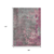 9' X 12' Blush Gray And Mauve Abstract Washable Indoor Outdoor Area Rug