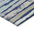 10' X 14' Navy Blue Beige And Ivory Striped Washable Indoor Outdoor Area Rug
