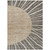 9' X 12' Chocolate Beige And Taupe Abstract Washable Indoor Outdoor Area Rug