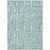 9' X 12' Teal Blue And Ivory Abstract Washable Indoor Outdoor Area Rug Transitional Style - Teal Blue, Ivory Color