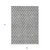 9' X 12' Gray And Ivory Geometric Washable Indoor Outdoor Area Rug Transitional Style - Gray, Ivory Color