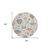 8' Ivory Brown And Blue Round Floral Washable Indoor Outdoor Area Rug