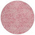 8' Blush And Ivory Round Abstract Washable Indoor Outdoor Area Rug - 880016644890