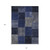 8' X 10' Navy Blue And Denim Blue Patchwork Washable Indoor Outdoor Area Rug