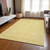 9' X 12' Yellow Gold And Ivory Floral Washable Indoor Outdoor Area Rug