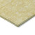 9' X 12' Yellow Gold And Ivory Floral Washable Indoor Outdoor Area Rug