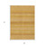 9' X 12' Wheat And Gold Striped Washable Indoor Outdoor Area Rug