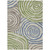 9' X 12' Beige Taupe And Green Abstract Washable Indoor Outdoor Area Rug
