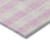 10' X 14' Pink And Gray Plaid Washable Indoor Outdoor Area Rug