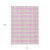 10' X 14' Pink And Gray Plaid Washable Indoor Outdoor Area Rug - Pink, Gray