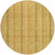 8' Gold And Copper Round Striped Washable Indoor Outdoor Area Rug