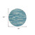 8' Teal Blue And Ivory Round Striped Washable Indoor Outdoor Area Rug - 608219322076