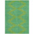 8' X 10' Green And Aqua Geometric Washable Indoor Outdoor Area Rug