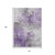 10' X 14' Purple Eggplant And Ivory Abstract Washable Indoor Outdoor Area Rug