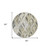 8' Taupe Ivory And Brown Round Geometric Washable Indoor Outdoor Area Rug