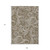 9' X 12' Chocolate Beige And Ivory Paisley Washable Indoor Outdoor Area Rug