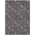 10' X 14' Taupe And Beige Floral Washable Indoor Outdoor Area Rug