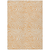 9' X 12' Peach And Ivory Abstract Washable Indoor Outdoor Area Rug