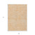 9' X 12' Peach And Ivory Abstract Washable Indoor Outdoor Area Rug