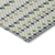 8' Linen And Lime Green Round Striped Washable Indoor Outdoor Area Rug
