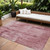 9' X 12' Blush And Ivory Abstract Washable Indoor Outdoor Area Rug Transitional Style - Blush, Ivory Color