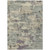 8' X 10' Sage Gray And Plum Abstract Washable Indoor Outdoor Area Rug