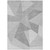 10' X 14' Gray Silver And Graphite Geometric Washable Indoor Outdoor Area Rug