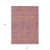 9' X 12' Purple And Copper Abstract Washable Indoor Outdoor Area Rug