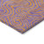 9' X 12' Purple And Copper Abstract Washable Indoor Outdoor Area Rug