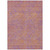 9' X 12' Purple And Copper Abstract Washable Indoor Outdoor Area Rug