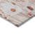 8' X 10' Salmon And Coral Floral Washable Indoor Outdoor Area Rug