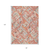 8' X 10' Coral And Orange Geometric Washable Indoor Outdoor Area Rug