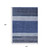 10' X 14' Navy Blue Sky Blue And Charcoal Abstract Washable Indoor Outdoor Area Rug