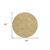 8' Gold And Ivory Round Geometric Washable Indoor Outdoor Area Rug Transitional Style - Gold, Ivory Color
