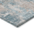 9' X 12' Teal and Taupe Abstract Washable Non Skid Indoor Outdoor Area Rug