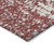 10' X 14' Burgundy And Ivory Abstract Washable Indoor Outdoor Area Rug