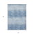 10' X 14' Navy Blue And Sky Blue Abstract Washable Indoor Outdoor Area Rug