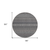 8' Round Gray Round Striped Washable Non Skid Indoor Outdoor Area Rug