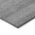 8' Round Gray Round Striped Washable Non Skid Indoor Outdoor Area Rug