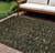 9' X 12' Charcoal Medallion Washable Indoor Outdoor Area Rug