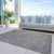 10' X 14' Gray And Silver Southwestern Washable Indoor Outdoor Area Rug