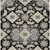 9' X 12' Black Gray And Beige Medallion Washable Indoor Outdoor Area Rug