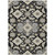 9' X 12' Black Gray And Beige Medallion Washable Indoor Outdoor Area Rug