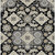 9' X 12' Black Gray And Beige Medallion Washable Indoor Outdoor Area Rug